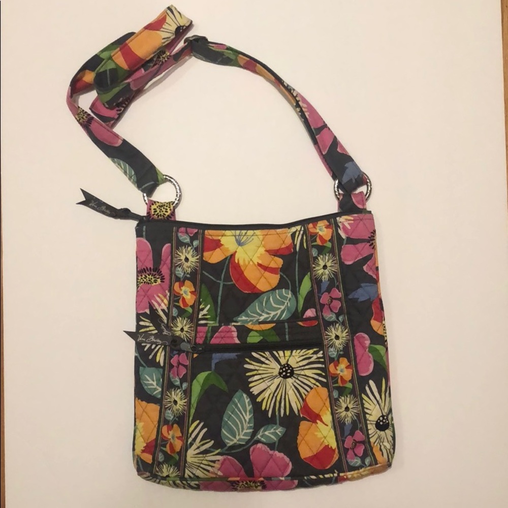 Vera Bradley Jazzy Blooms Iconic Hipster Purse